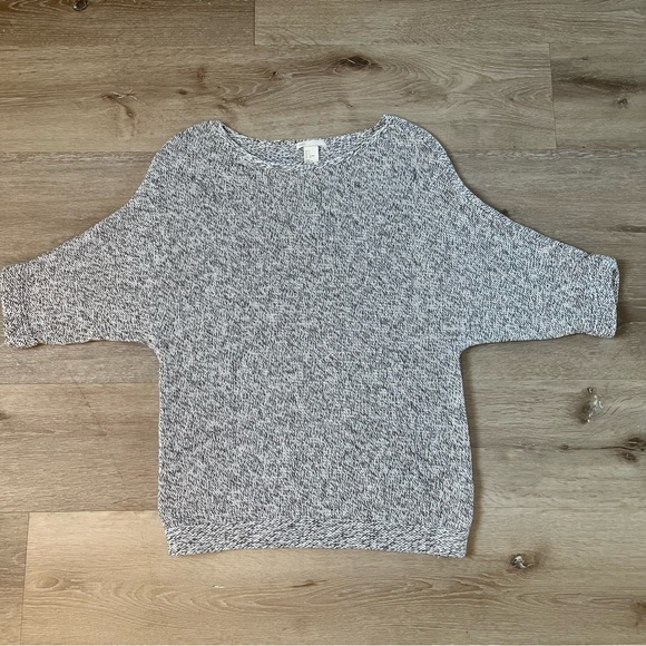 ✨Host Pick✨ H&M Marled Gray Dolman Sleeve Sweater - Picture 4 of 7